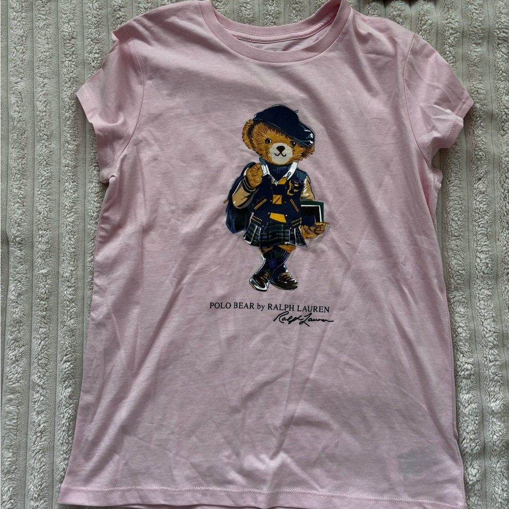 Pink Bear Ralph Lauren Tee (kids size)